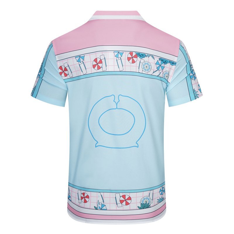 Рубашка Casablanca Plaid and Umbrellas "Blue" фото № 2