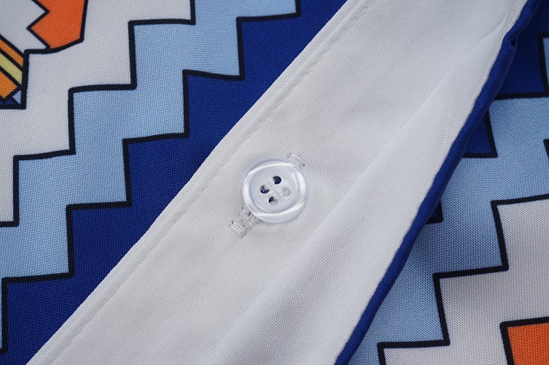 Рубашка Casablanca Zigzag Decoration "Orange" фото № 3