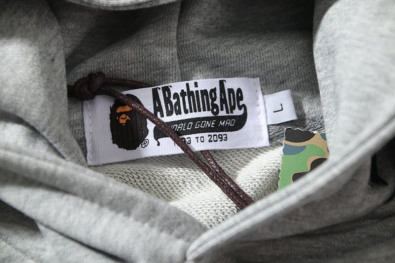 Худи A Bathing Ape With An Unusual Hood "Gray" фото № 8