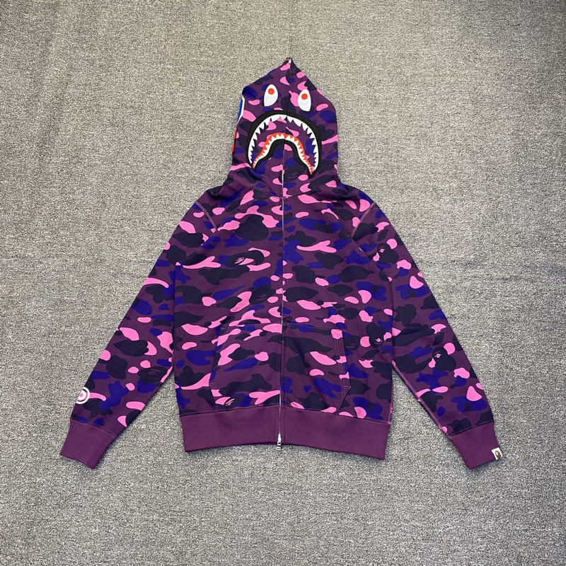 Худи A Bathing Ape Hood Mask ZIP "Violet" фото № 6