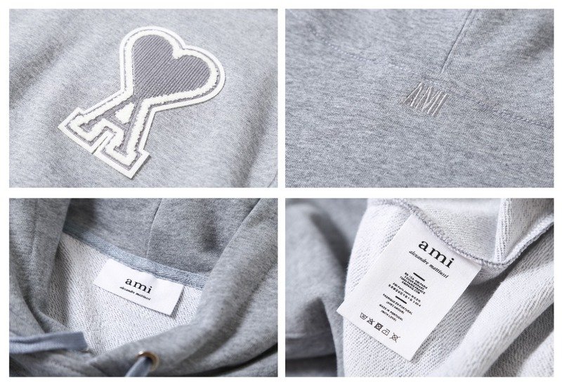 Худи Amiri Brand Logo With Edging "Gray" фото № 9
