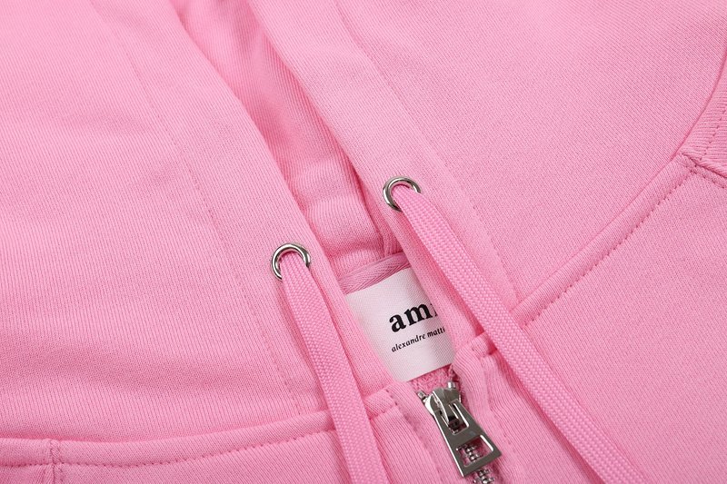 Худи Amiri Heart And Letter — Logo ZIP "Pink" фото № 6