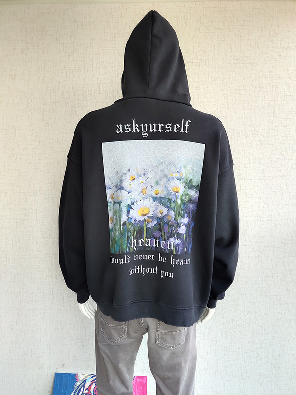 Худи Askyurself Camomile Field "Black" фото № 4