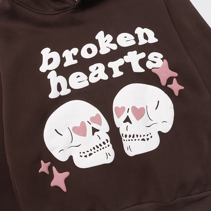 Худи Broken Planet Lovers Till Death "Brown" фото № 6