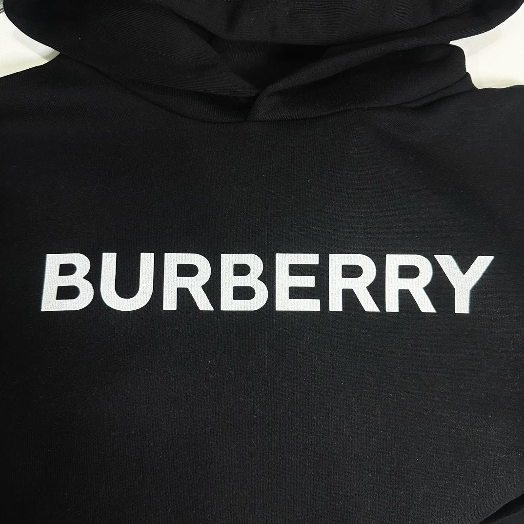 Худи Burberry Frontside Contrast Up Logo Burberry "Black" фото № 4