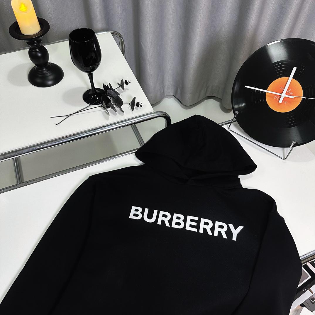 Худи Burberry Frontside Contrast Up Logo Burberry "Black" фото № 2