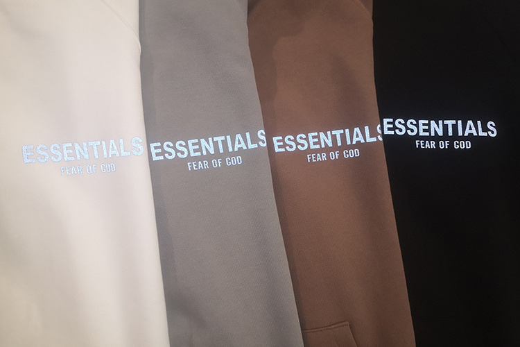 Худи Fear Of God Reflective Text "Brown" фото № 2