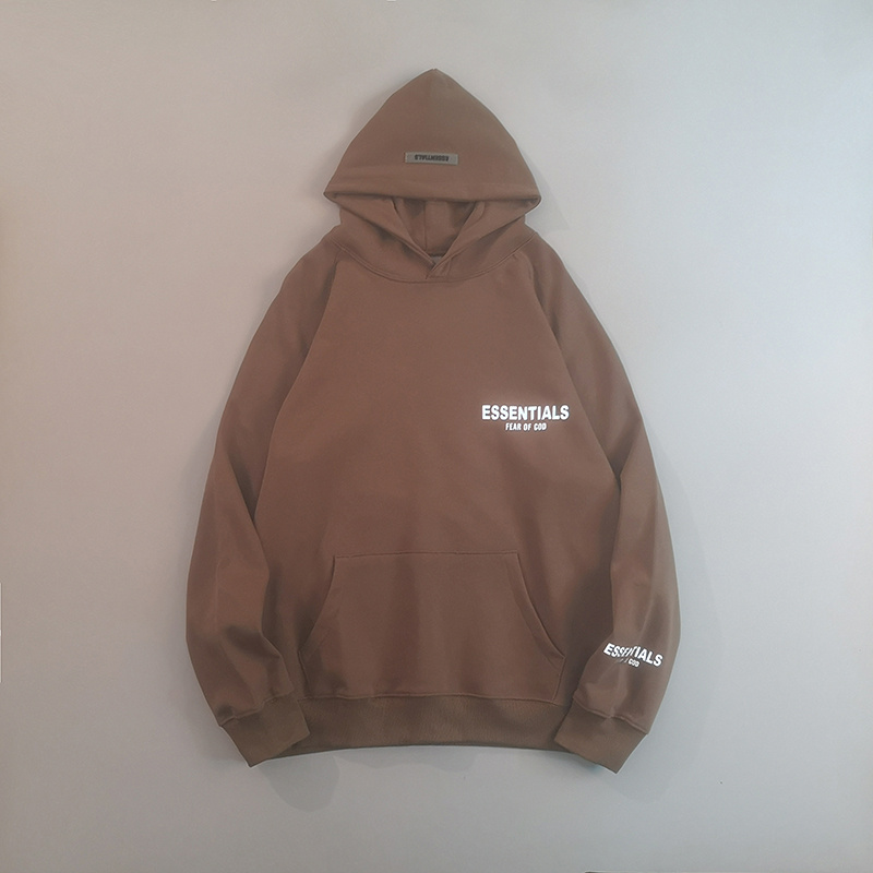 Худи Fear Of God Reflective Text "Brown" фото № 6