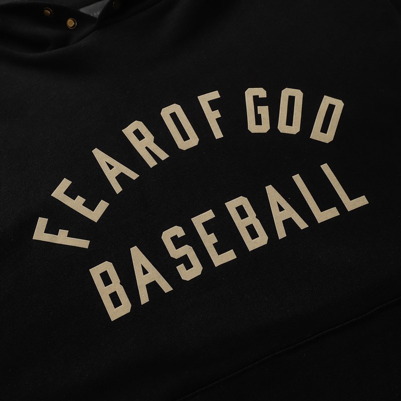 Худи Fear Of God Baseball - Text "Black" фото № 5