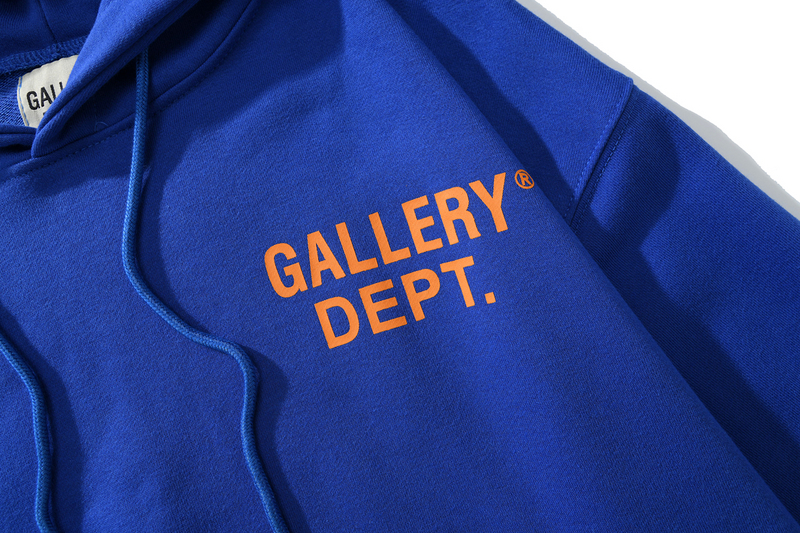Худи Gallery Dept Patch On The Sleeve "Blue" фото № 3