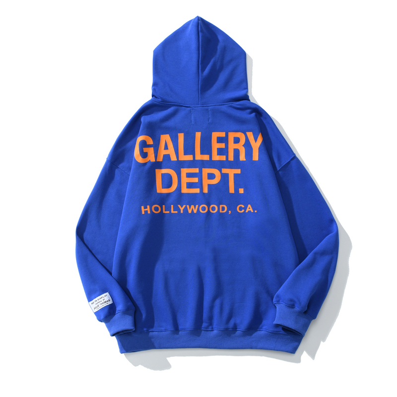 Худи Gallery Dept Patch On The Sleeve "Blue" фото № 4