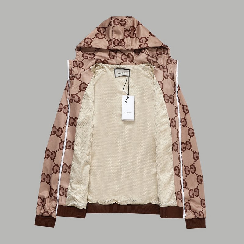 Худи Gucci With Brand Print - ZIP "Brown" фото № 2