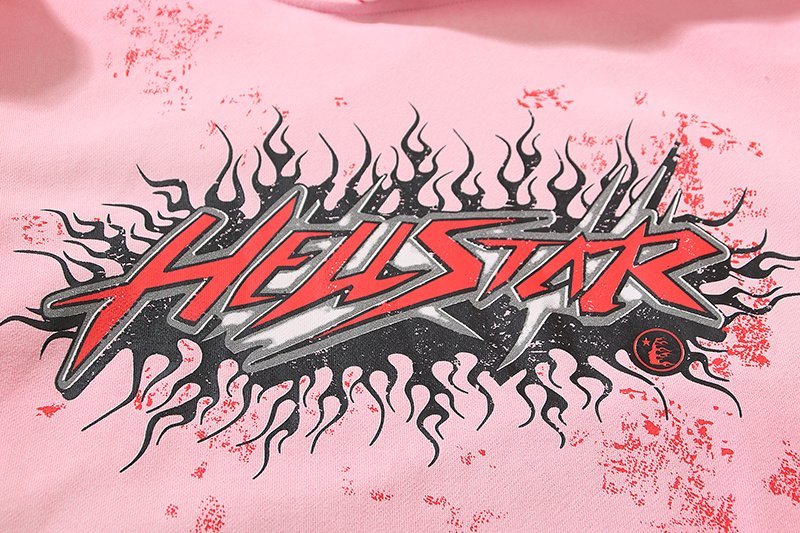 Худи Hellstar X Four Caccus With Logo "Pink" фото № 7