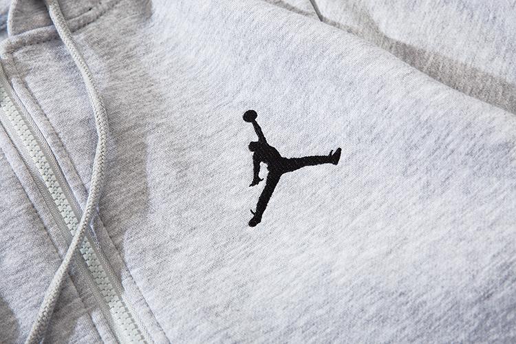 Худи Jordan Basketball Players Logo ZIP "Gray" фото № 3