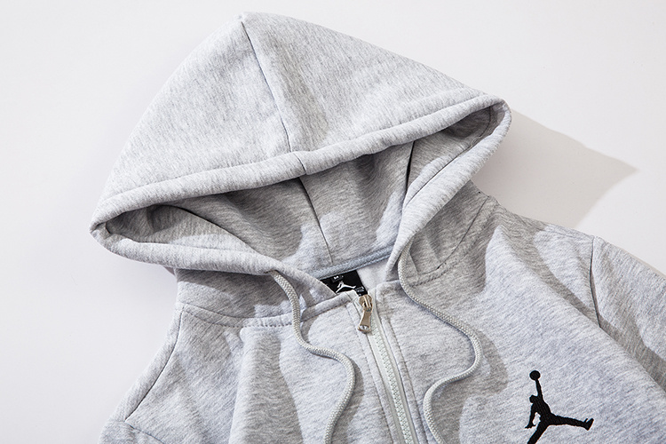 Худи Jordan Basketball Players Logo ZIP "Gray" фото № 2