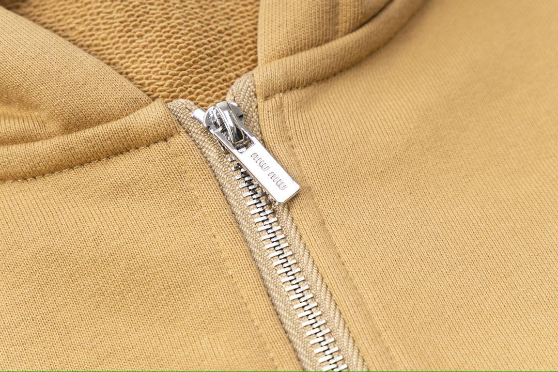 Худи Miu Miu Dark Brown Frontside Logo Miu Miu "Brown" фото № 5