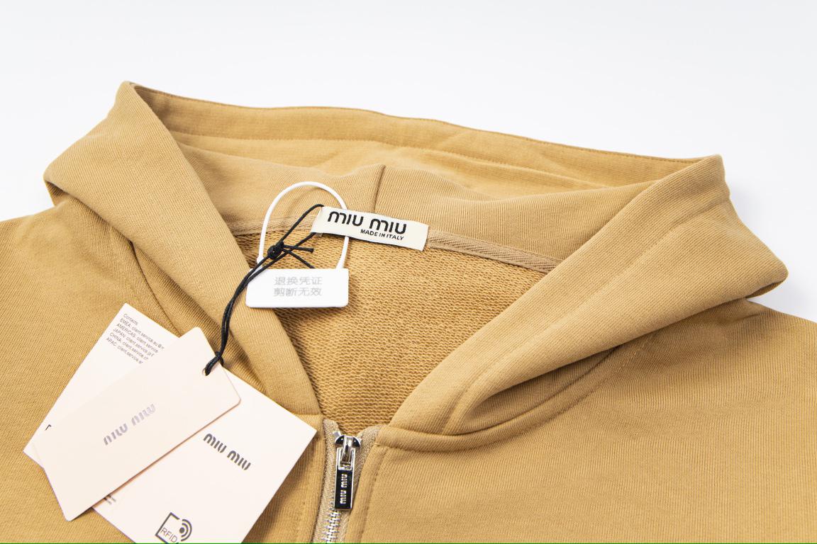 Худи Miu Miu Dark Brown Frontside Logo Miu Miu "Brown" фото № 2