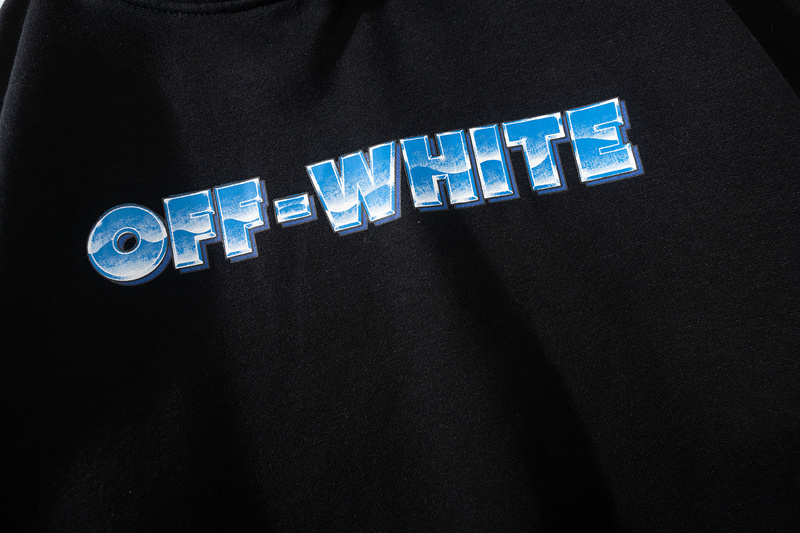 Худи Off White With Logo And Brand Name "Black" фото № 6