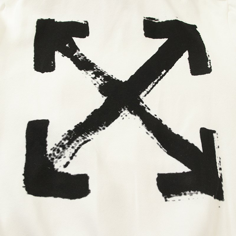 Худи Off White Spray Painting Diagonal Arrows "White" фото № 3