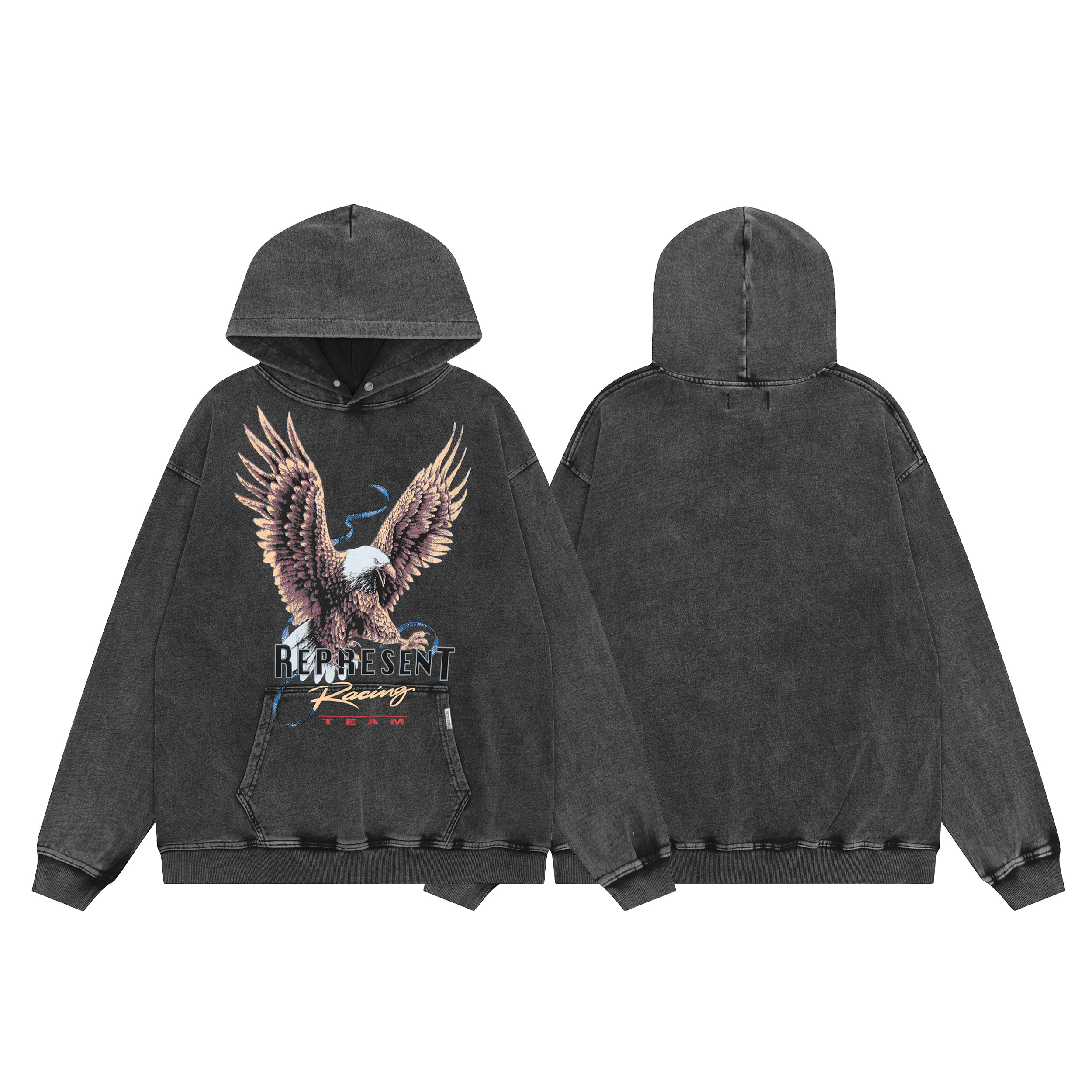 Худи Represent Eagle Racing Team "Gray" фото № 8