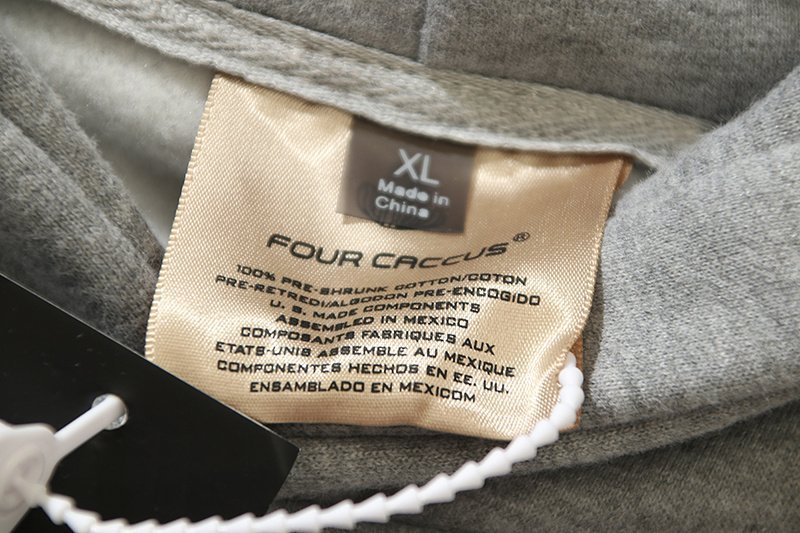 Худи Rhude X Four Caccus Print - Gambling "Gray" фото № 8