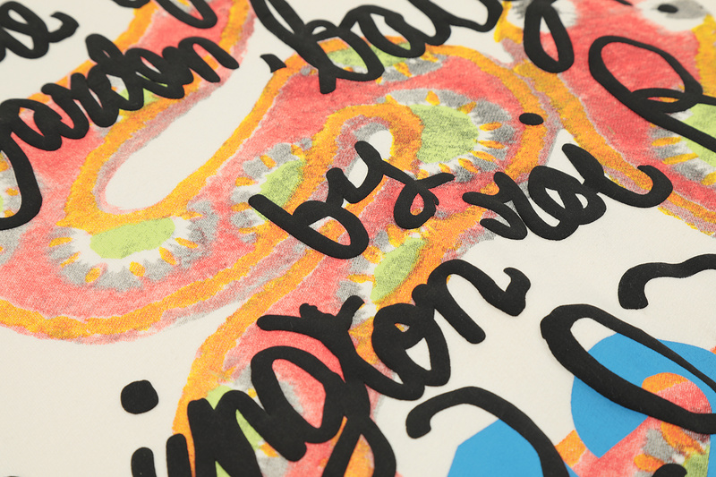 Худи Rrr123 With An Unusual Print "Beige" фото № 4