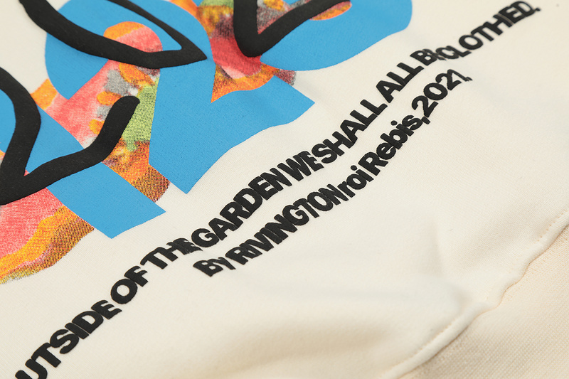 Худи Rrr123 With An Unusual Print "Beige" фото № 5