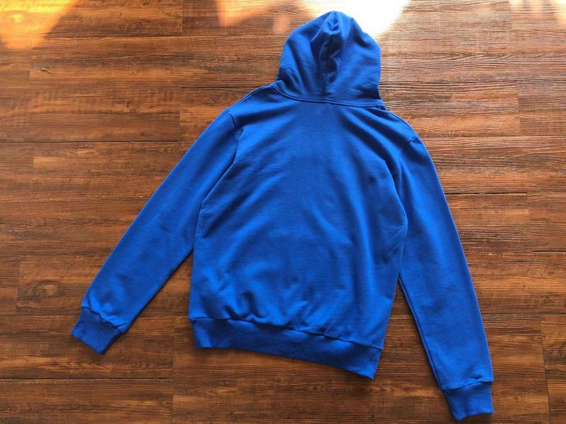 Худи Sp5der Wide Front Pocket And Spider Web "Blue" фото № 2