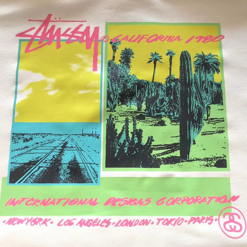 Худи Stussy Colorful Scenery Print "White/Yellow" фото № 5
