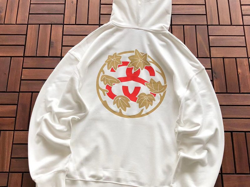 Худи Stussy Circle With Logo Letter And Leaves "White" фото № 2