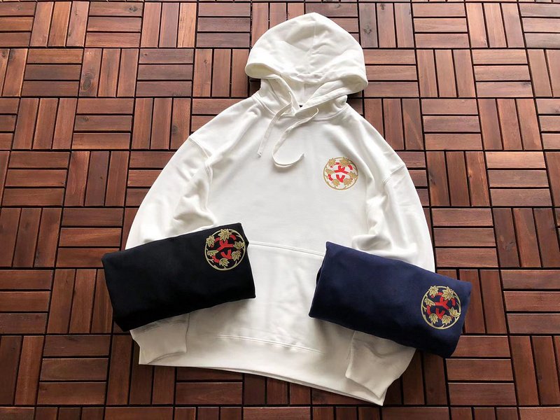 Худи Stussy Circle With Logo Letter And Leaves "White" фото № 4