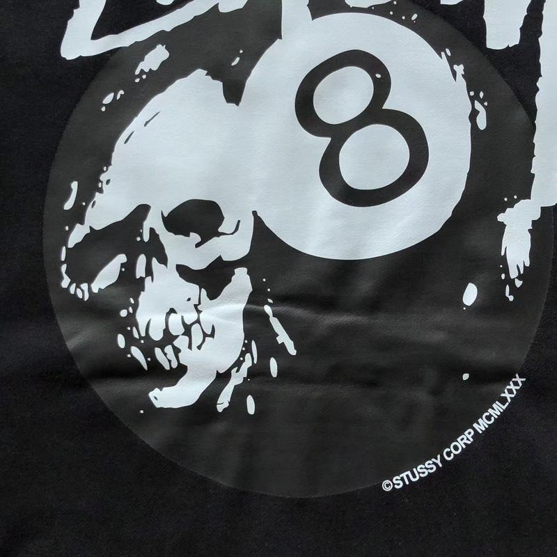 Худи Stussy Skull With Playing Ball Inside Circle "Black" фото № 4