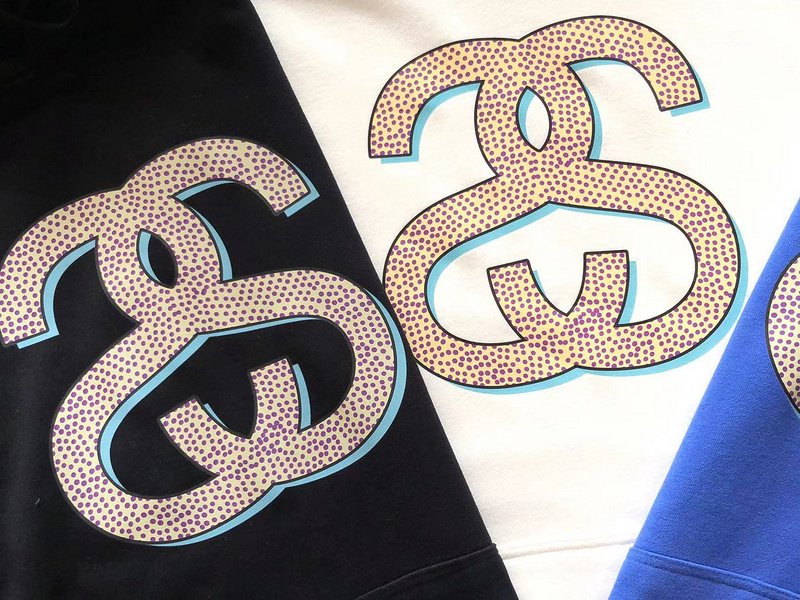 Худи Stussy Mirror Logo Letters Inside Circle Front "White" фото № 3