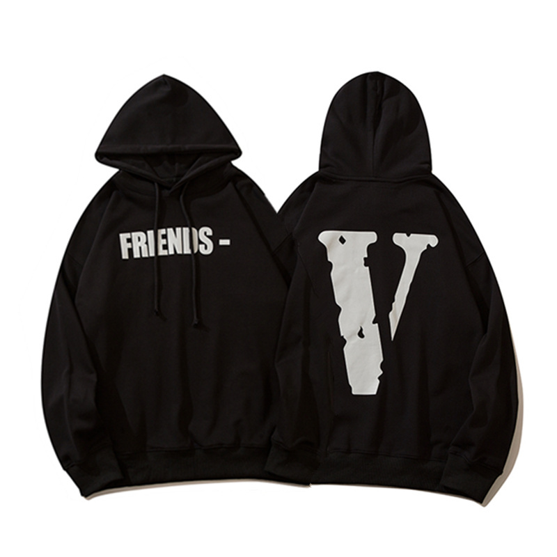 Худи Vlone Reflective Logo And Lettering "Black" фото № 4