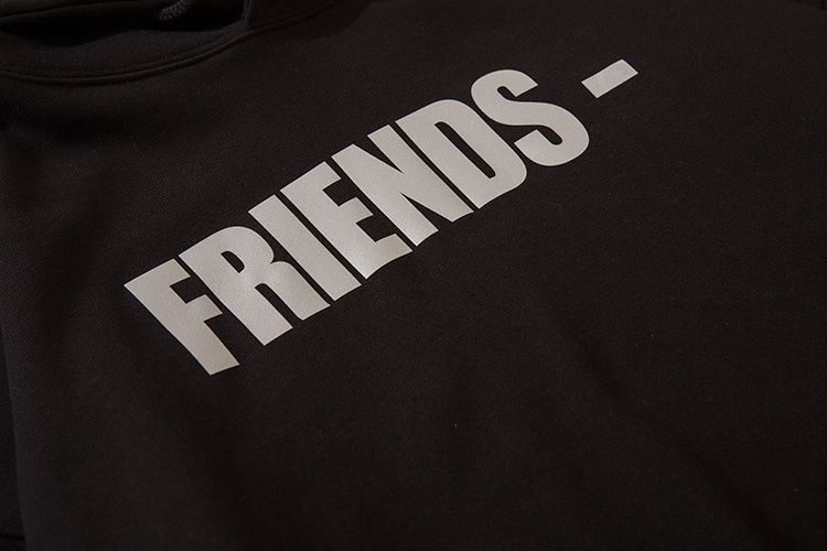 Худи Vlone Reflective Logo And Lettering "Black" фото № 5