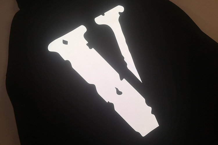 Худи Vlone Reflective Logo And Lettering "Black" фото № 7