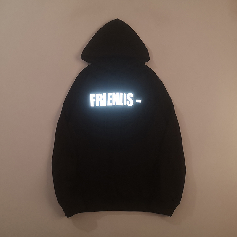 Худи Vlone Reflective Logo And Lettering "Black" фото № 9