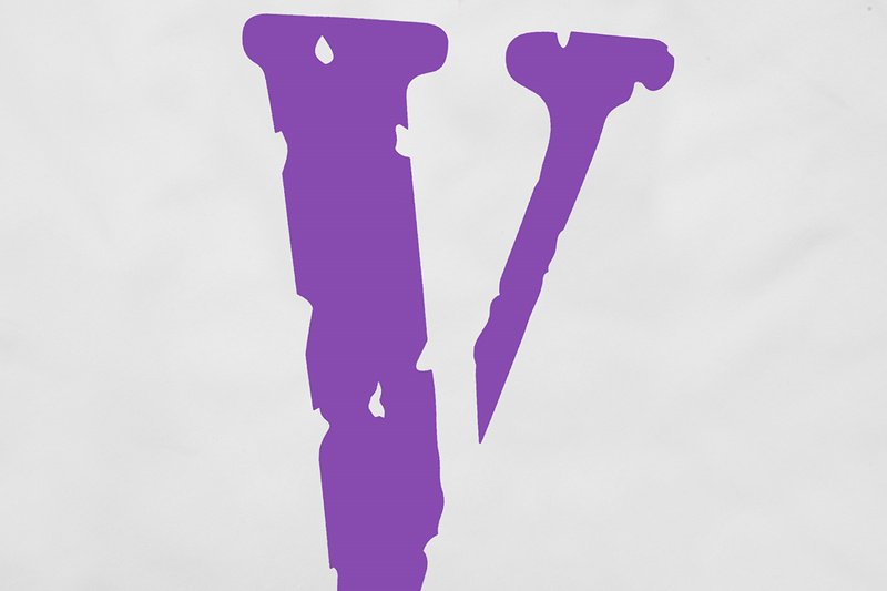 Худи Vlone Purple Text Friends "White" фото № 4
