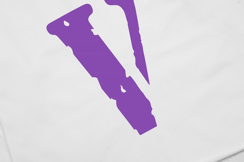 Худи Vlone Purple Text Friends "White" фото № 3