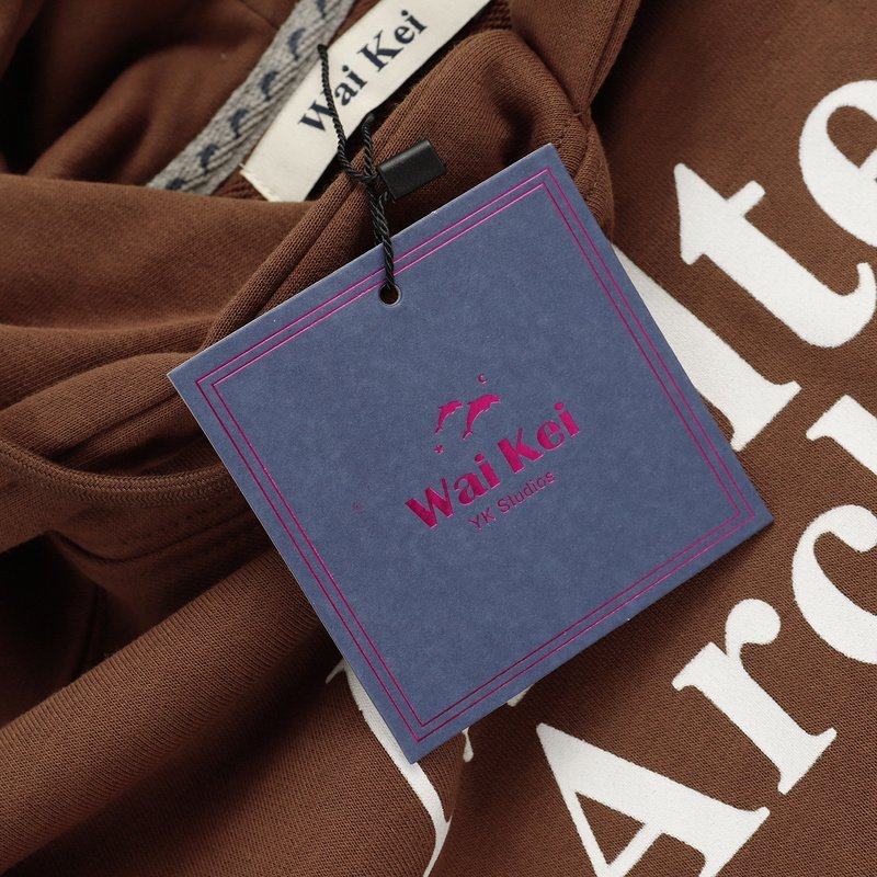 Худи Wai Kei Maltese Archive "Brown" фото № 4