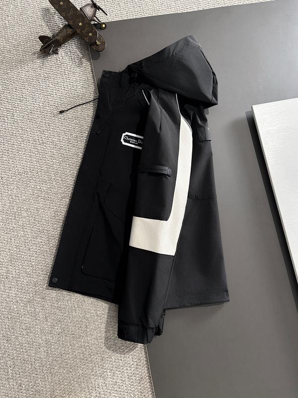 Куртка Christian Dior Frontside Logo Rectangle White Outline "Black" фото № 7