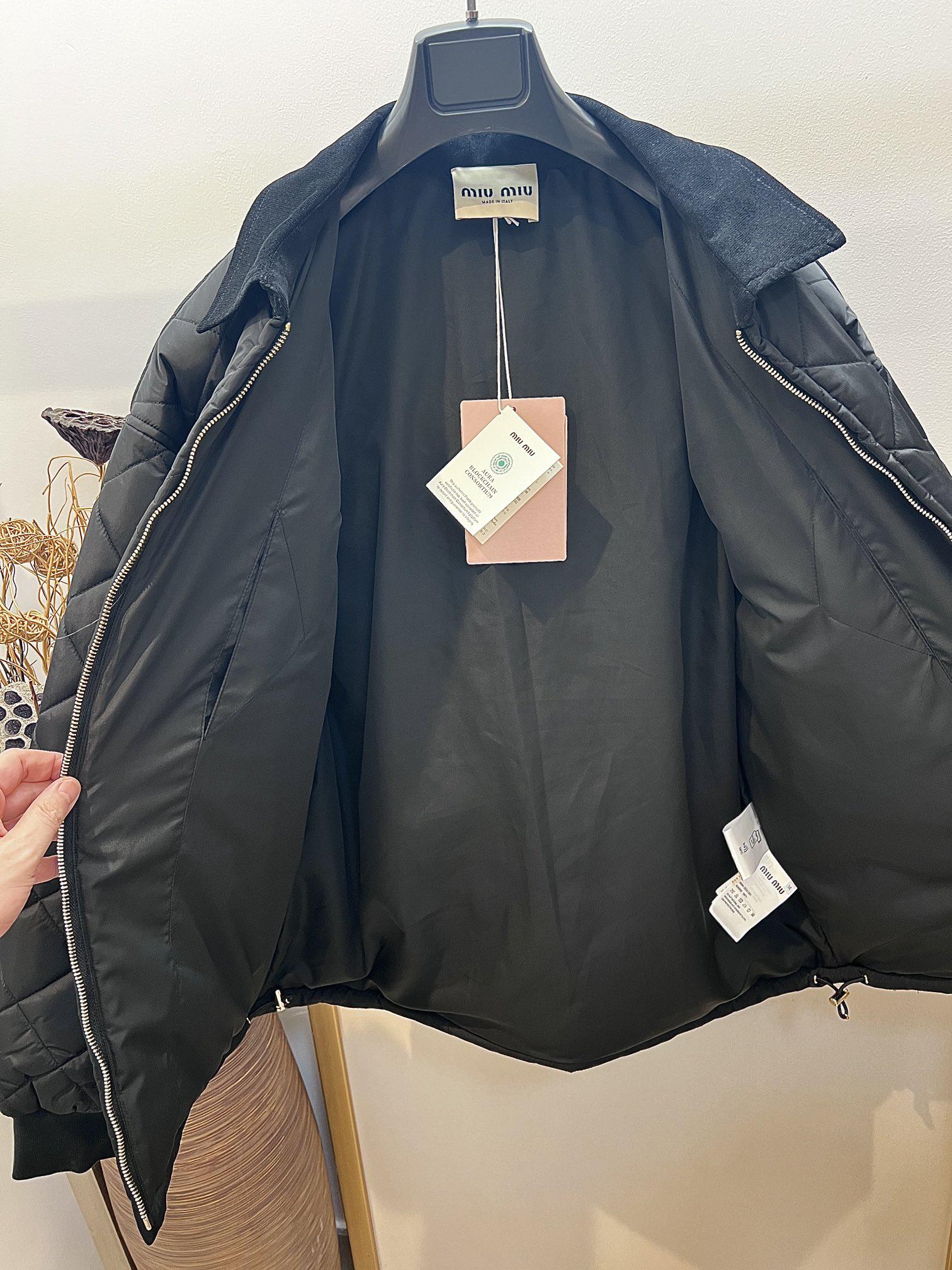 Куртка Miu Miu Quilted Jacket "Black" фото № 7