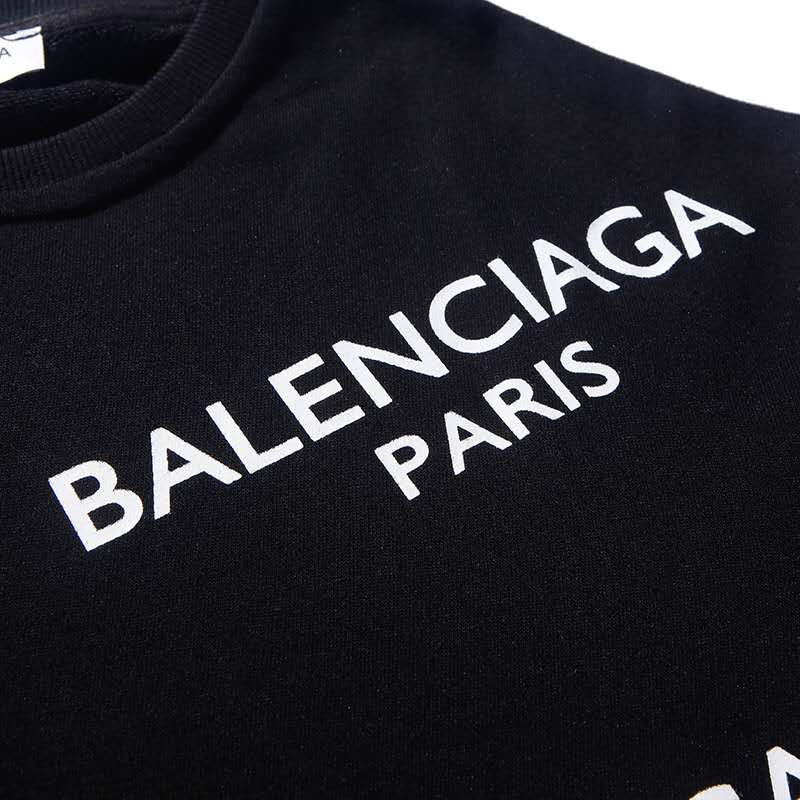 Свитшот Balenciaga Brand Label "Black" фото № 2