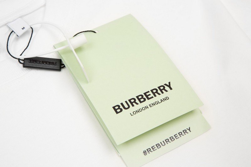Лонгслив Burberry Text Logo On The Sleeves "White" фото № 3
