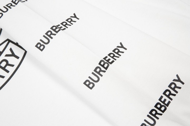 Лонгслив Burberry Text Logo On The Sleeves "White" фото № 6