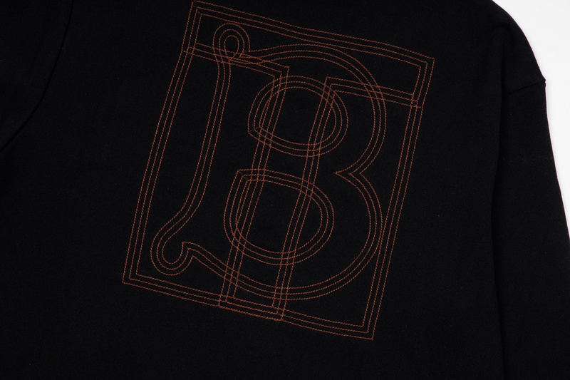 Лонгслив Burberry Base With The Inscription "Black" фото № 2