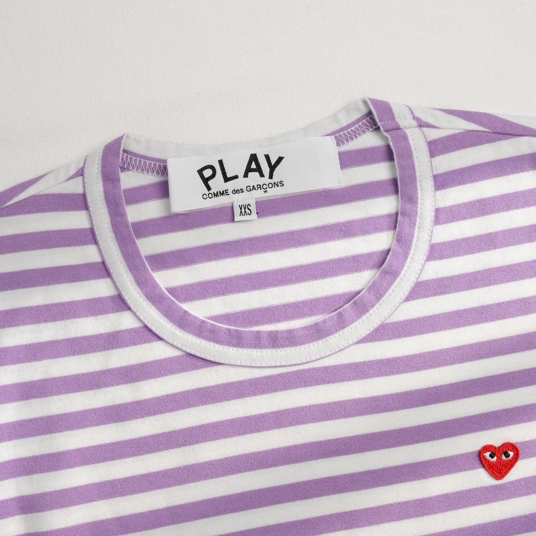 Лонгслив Comme des Garçons Red Logo Colors "Violet" фото № 3