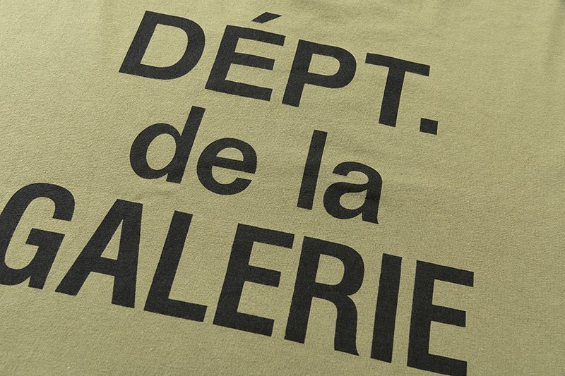 Лонгслив Gallery Dept Black Text Logo "Khaki" фото № 5