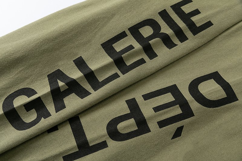Лонгслив Gallery Dept Black Text Logo "Khaki" фото № 6