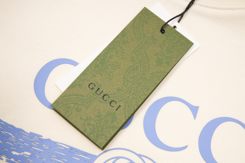 Лонгслив Gucci Belt Print With Logo "Cream" фото № 3